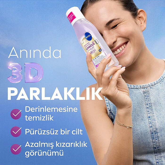 Nivea Visage Luminious630 Skin Glow Micellar Makyaj Temizleme Suyu 400 Ml - 3