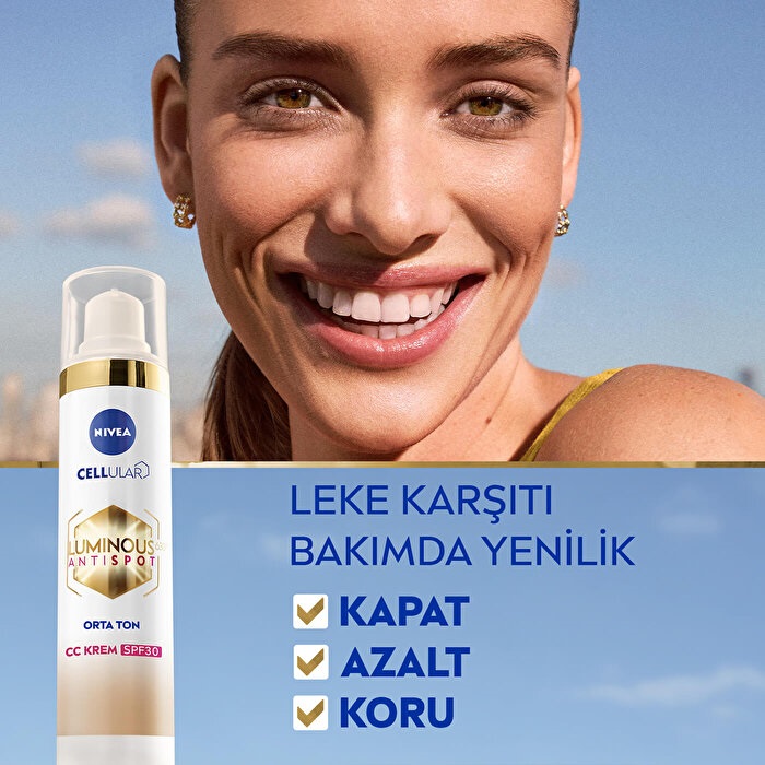 Nivea Visage Luminous 630 Koyu Leke Karşıtı SPF30 CC Yüz Kremi Orta Ton - 4