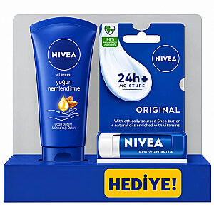 Nivea Yoğun Nemlendirici El Bakım Kremi 75 Ml + Nivea Original Care Dudak Koruyucu Original - Nivea