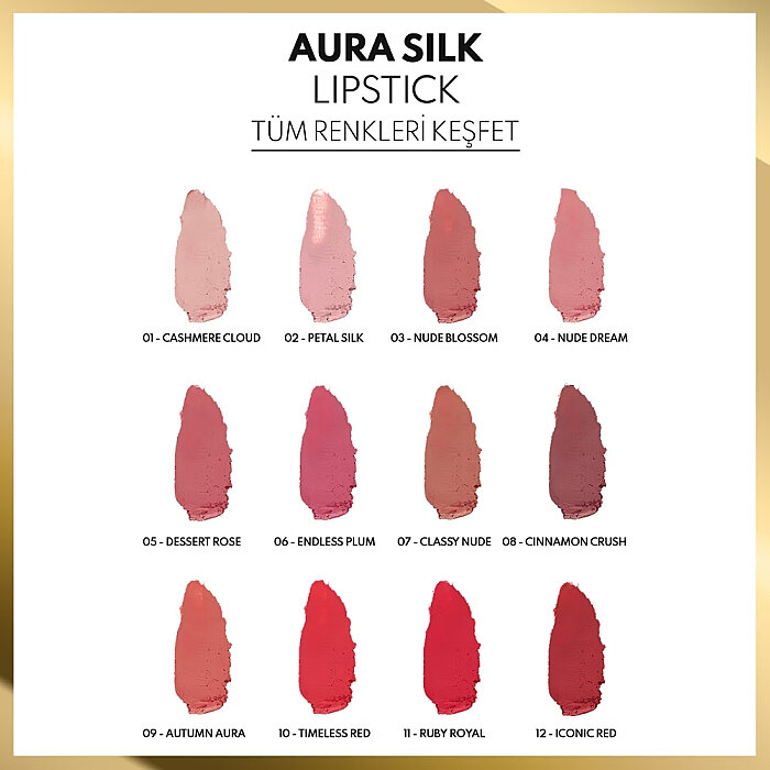 Note Aura Silk Lipstick 07 - 4