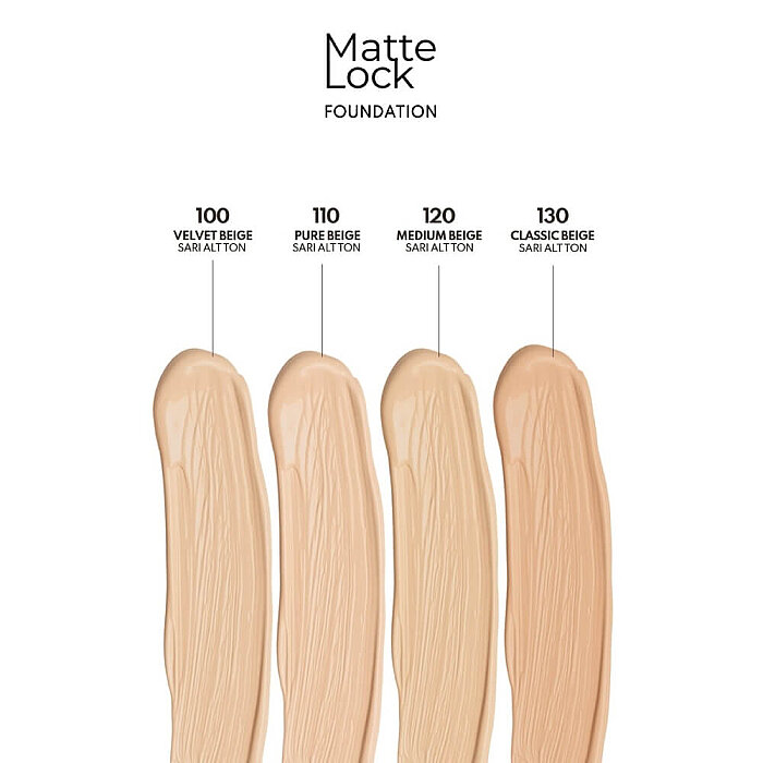 Note Matte Lock SPF50 Yoğun Kapatıcı Mat Bitişli Fondöten 100 - 5