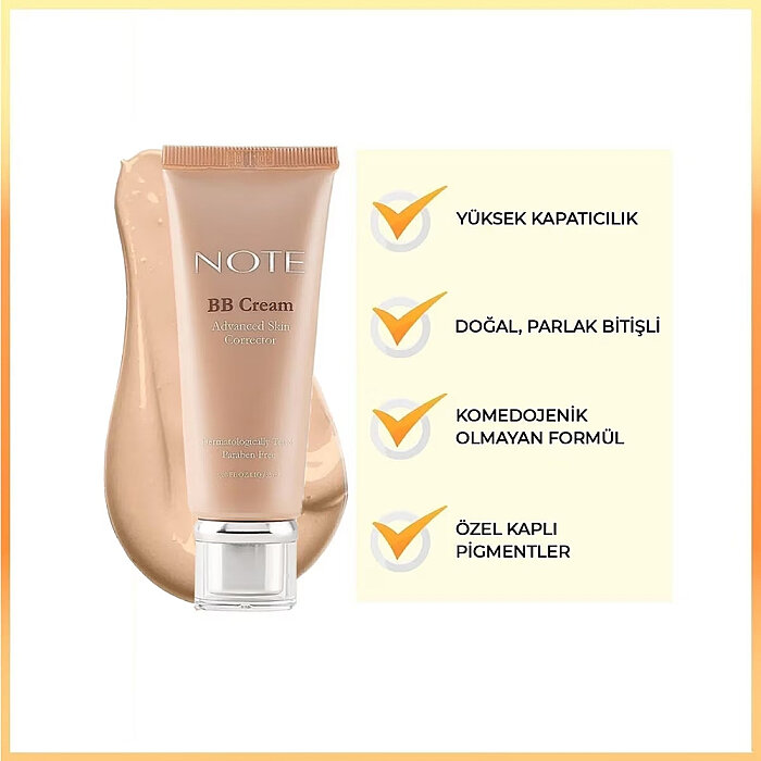 Note Moisturizer BB Cream Light Shades 200 - 4