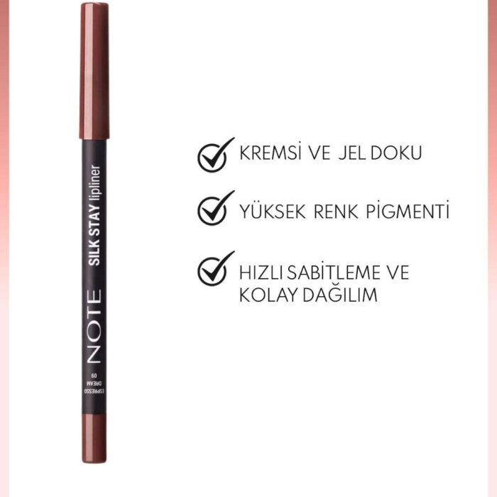 Note Silk Stay Lipliner 09 Espresso Dream - 2