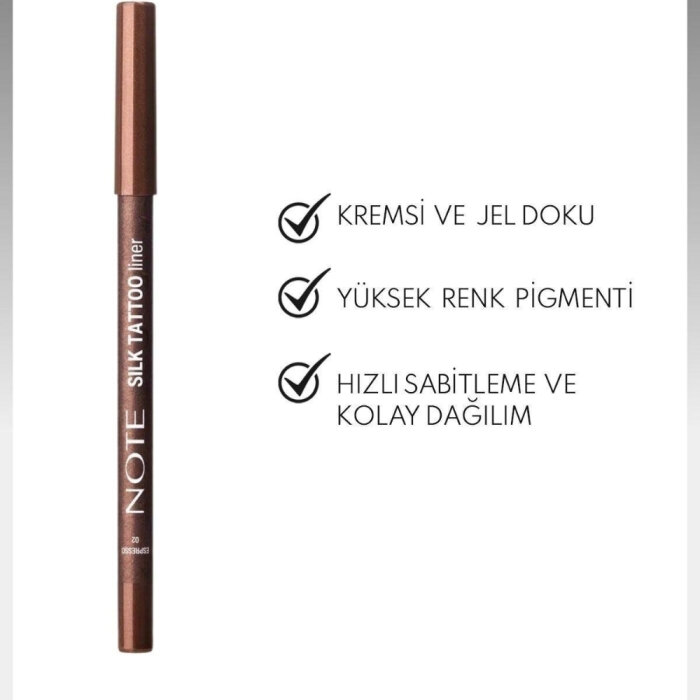 Note Silk Tattoo Liner 02 Espresso - 2