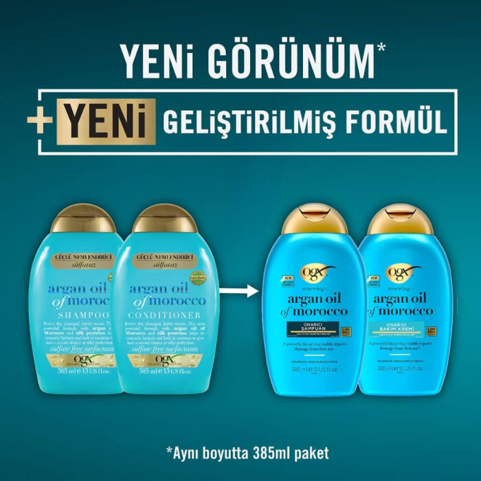 OGX Argan Oil Morocco Saç Kremi 385 Ml - 9