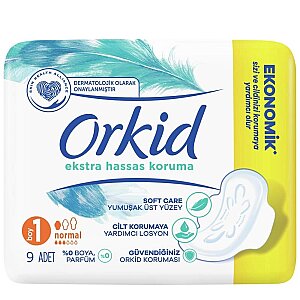 Orkid Extra Hassas Koruma Hijyenik Ped Normal 9'lu - 1