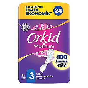 Orkid Platinum Dörtlü Paket Hijyenik Ped Gece 24'lü - 1