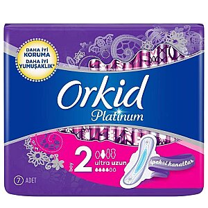 Orkid Platinum Hijyenik Ped Uzun Tekli Paket 7'li - Orkid