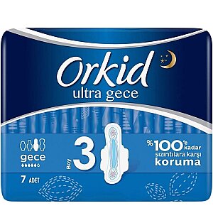 Orkid Ultra Extra Hijyenik Ped Gece Tekli Paket 7'li - Orkid