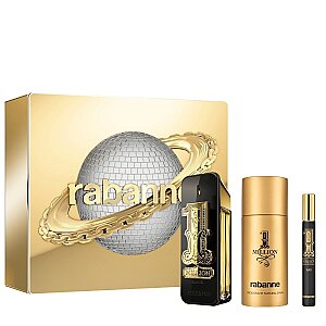 Paco Rabanne 1 Million Black Erkek Parfüm Edp 100 Ml + Deodorant 150 Ml + Edp 10 Ml Set - Paco Rabanne