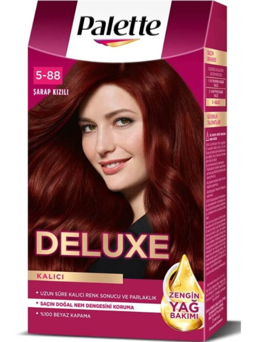 Palette Deluxe Set Saç Boyası 5.88 Şarap Kızıl - 1