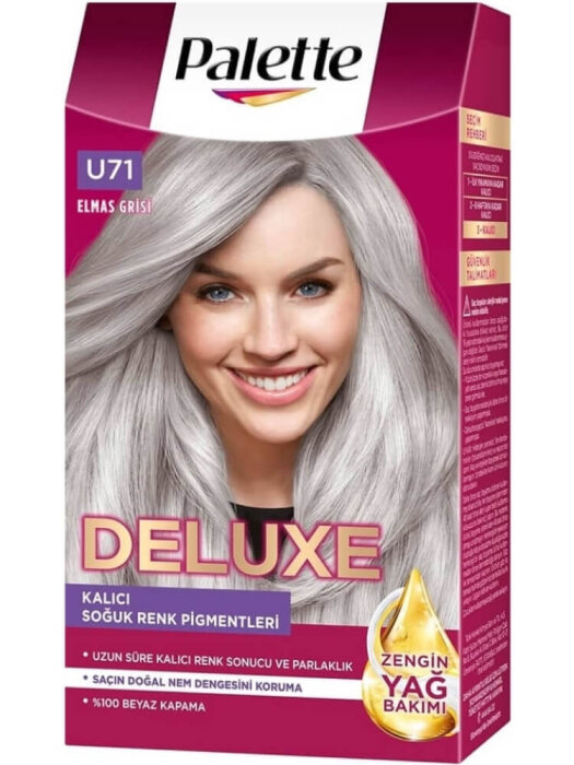 Palette Deluxe Set Saç Boyası U71 Buzul Grisi - 1