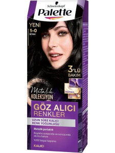 Palette Göz Alıcı Renkler Saç Boyası Siyah - Palette