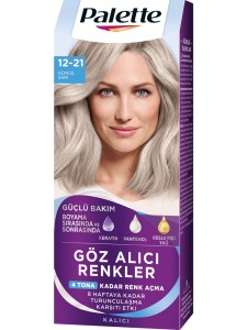 Palette Göz Alıcı Renkler Saç Boyası 12-21 Gümüş Sarı - Palette