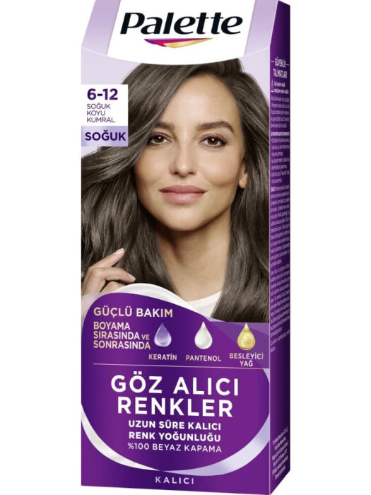 Palette Göz Alıcı Renkler Saç Boyası 6.12 - 1