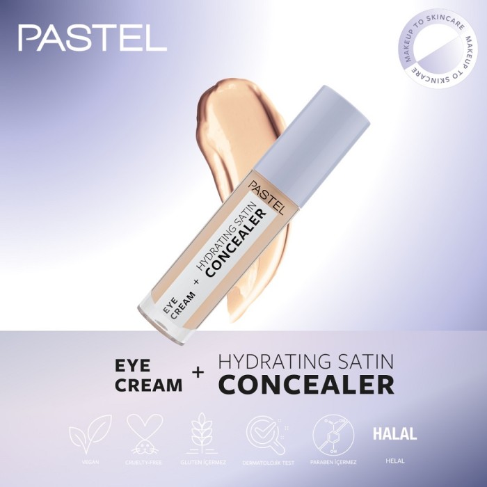 Pastel Eye Cream+Hydrating Satin Concealer 62 Ivory - 4