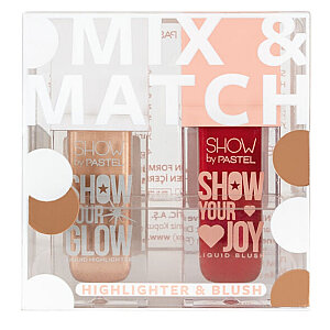 Pastel Liquid Highlighter 72 & Joy Liquid Blush 52 Set - Pastel