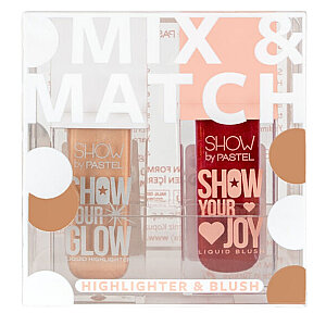 Pastel Liquid Highlighter 72 & Joy Liquid Blush 55 Set - Pastel