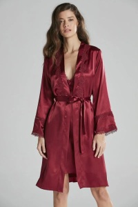 Pierre Cardin 6965 Saten Altılı Takım Bordo - Pierre Cardin