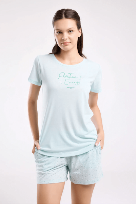 Pierre Cardin 8988-S Bayan Şort Takım Mint - 1