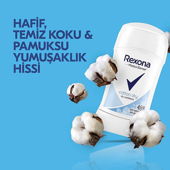 Rexona Cotton Dry Deo Stick 50 Ml - 4
