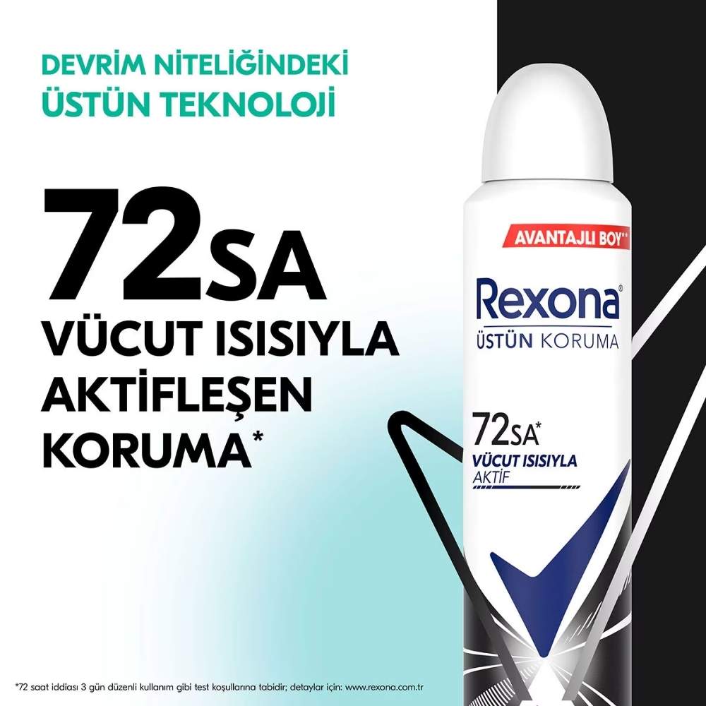 Rexona Invisible Black&White Kadın Deodorant 200 Ml | Kağan Parfümeri