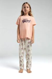 Rolly Polly Rp3585-G Genç Kız Pijama Takımı Somon - Roly Poly