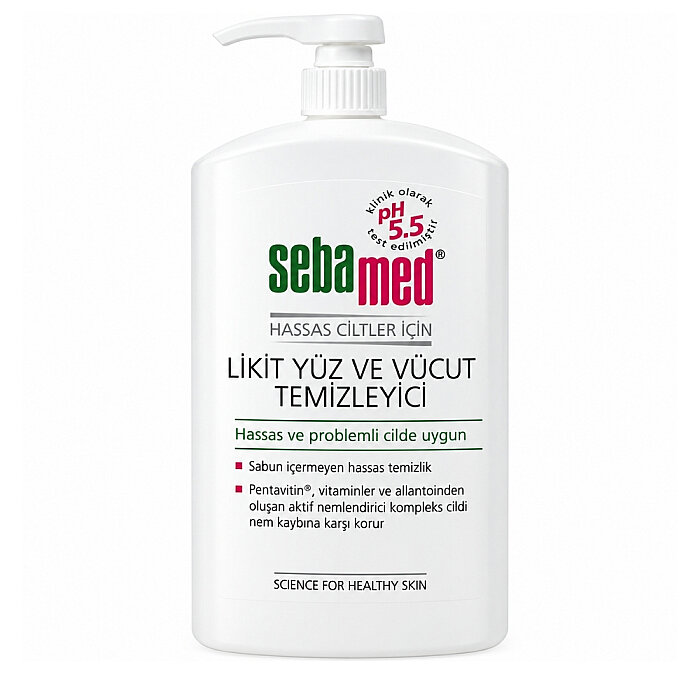 Sebamed Yüz ve Vücut İçin Temizleyici Likit Jel 1000ml - 1