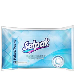 Selpak Klasik Islak Cep Mendili 3'lü 