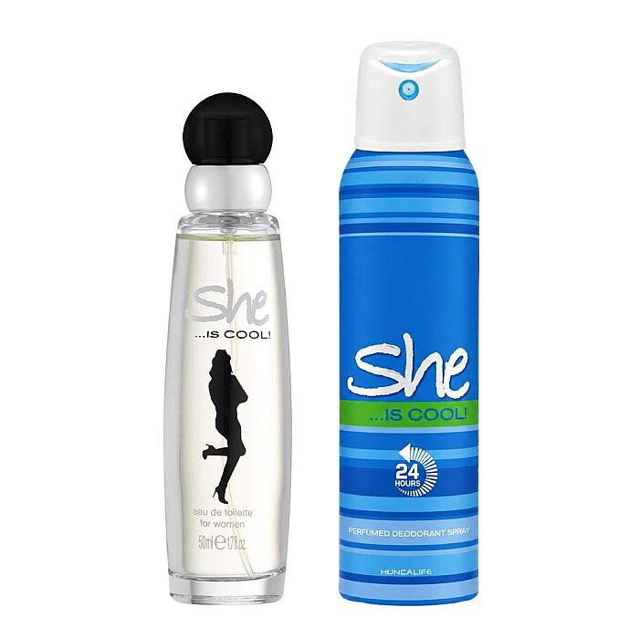She Is Cool Kadın Parfüm Edt 50 Ml + Deodorant 150 Ml Set - 1