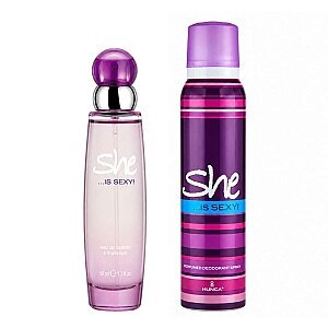 She Is Sexy Kadın Parfüm Edt 50 Ml + Deodorant 150 Ml Set - She