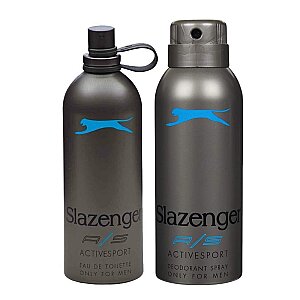 Slazenger Active Sport Mavi Erkek Parfüm Edt 125 Ml + Deodorant 150 Ml Set - Slazenger