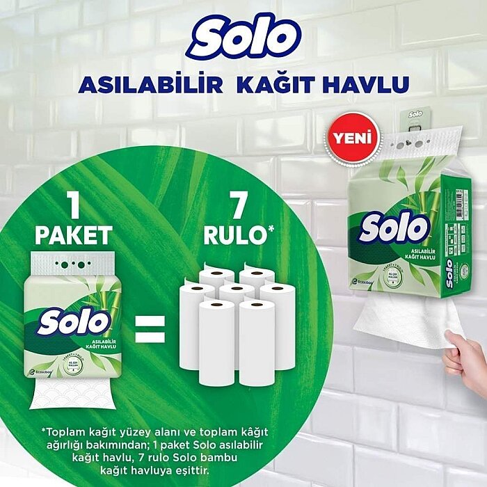 Solo Asılabilir Kağıt Havlu 1=7 - 5