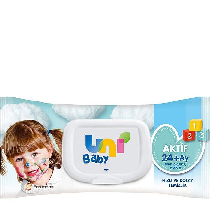 Uni Baby Islak Cep Mendili Aktif 3x15 - 1