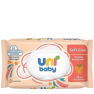 Uni Baby Soft Care Badem Yağlı Islak Havlu 90'lı - Uni