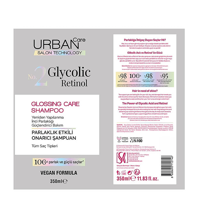 Urban Care Glycolic Retinol Glossing Care Şampuan 350 Ml - 3
