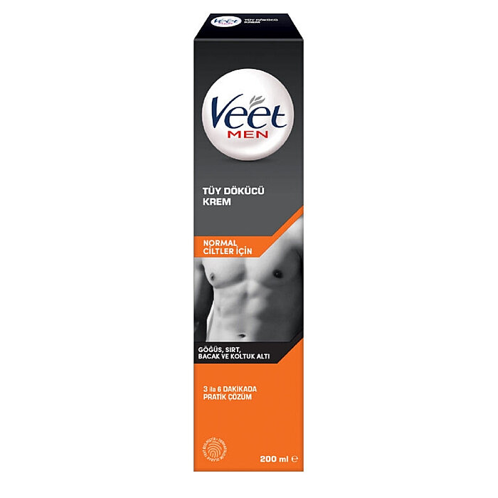 Veet Men Normal Ciltler İçin Tüy Dökücü Krem 200 Ml - 1