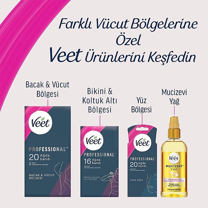 Veet Professional Normal Ciltler İçin Ağda Bandı 12'li - 7