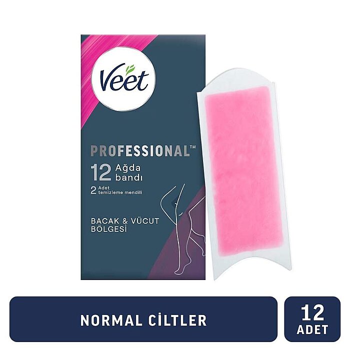 Veet Professional Normal Ciltler İçin Ağda Bandı 12'li - 2