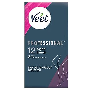 Veet Professional Normal Ciltler İçin Ağda Bandı 12'li - Veet