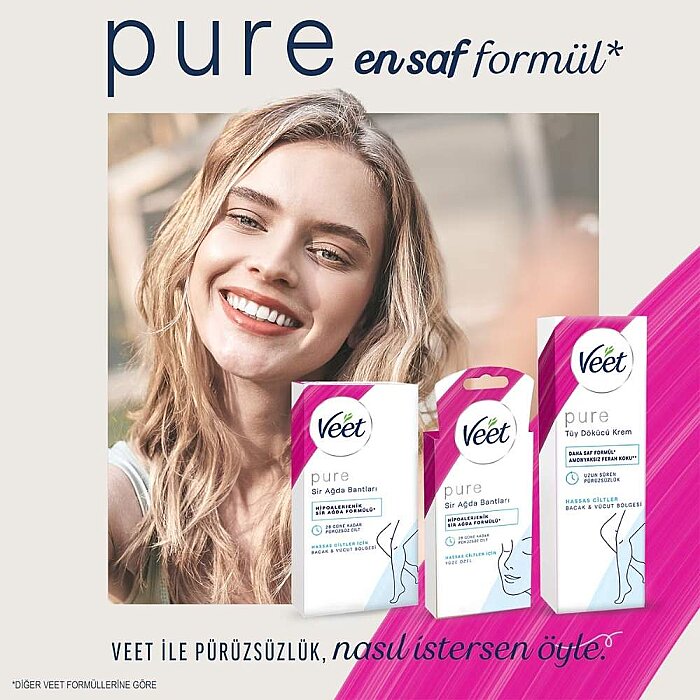 Veet Pure Sensitive Tüy Dökücü Krem 100 Ml - 6