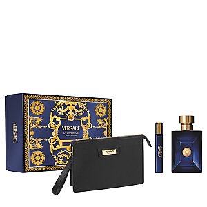 Versace Dylan Blue Erkek Parfüm Edt 100 Ml + Edt 10 Ml + Çanta Set - Versace