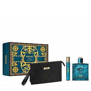 Versace Eros Erkek Parfüm Edt 100 Ml + Edt 10 Ml + Pouch Set 