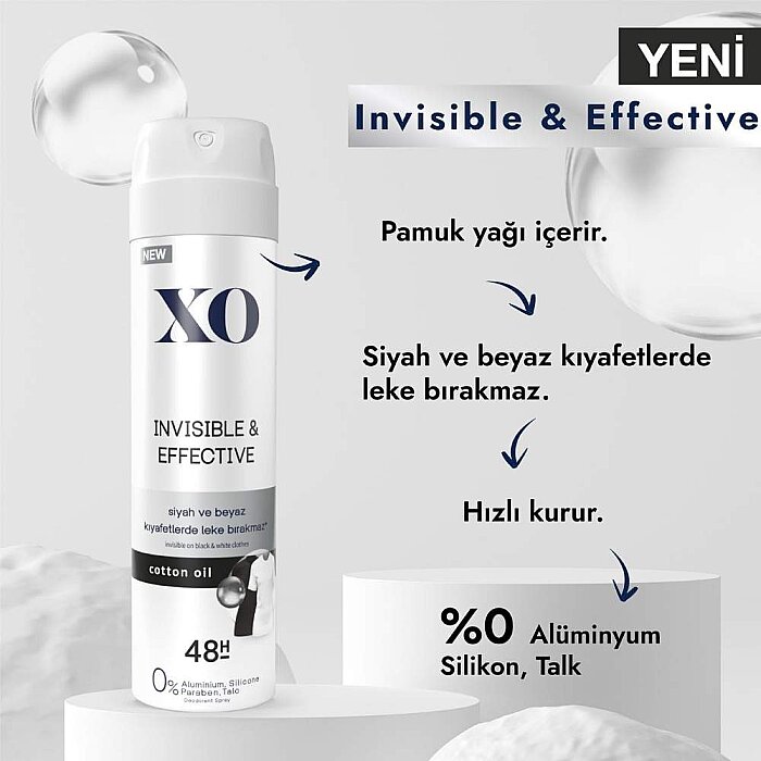 Xo Invisible&Effective Kadın Deodorant 150 Ml - 2