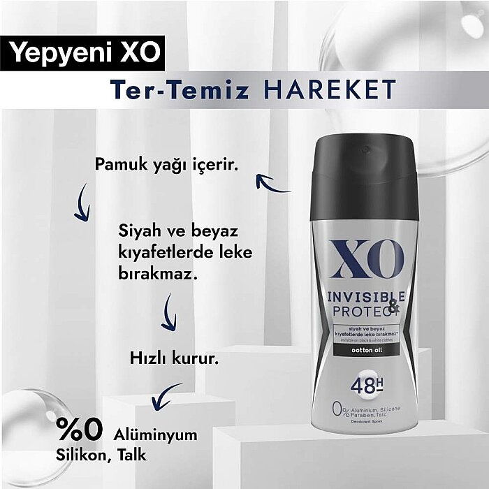 Xo Invisible&Protect Erkek Deodorant 150 Ml - 2