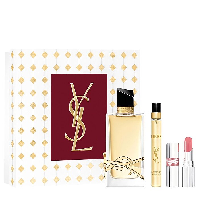 YSL Libre Kadın Parfüm Edp 90 Ml + Edp 10 Ml + Mini Loveshine Ruj 44 Set - 1