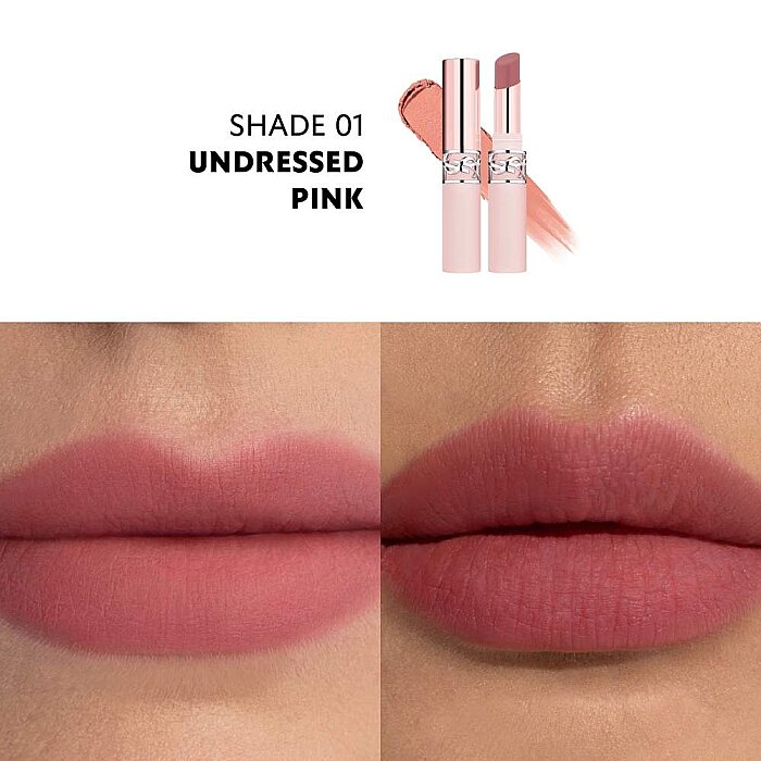 YSL Lovenude Lip Blusher 01 Undressed Pink - 2